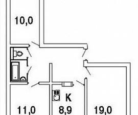 Планировка квартир в домах серии 114-85